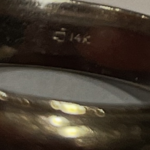 Men's 14k White Gold Wedding Band Ring - Picture 4 of 4